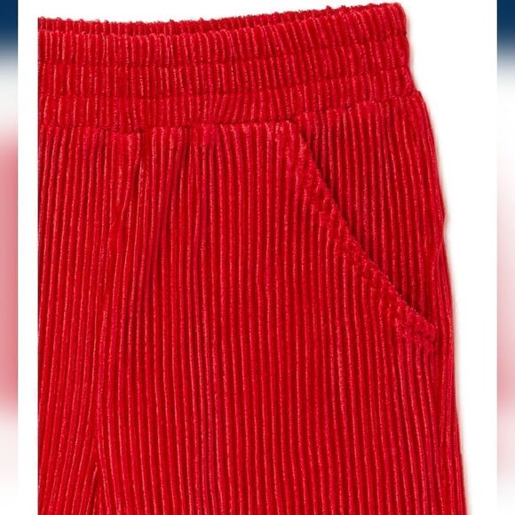 Nwt Girls Christmas Valentine's Day Outfit, Wide leg pants and Top, Red - Picture 6 of 8